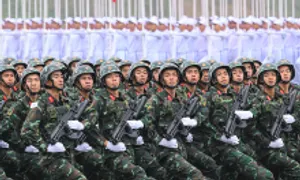 3.000 quân nhân hợp luyện diễu binh Kỷ niệm 50 năm thống nhất đất nước 3.000 quân nhân hợp luyện diễu binh Kỷ niệm 50 năm thống nhất đất nước